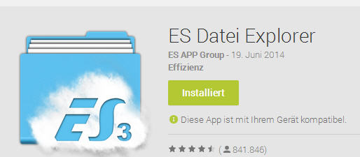 Whatsapp Xperia Z1/Z2: Whatsapp nicht kompatibel: APK Datei auf dem Xperia mittels Dateimanager installieren