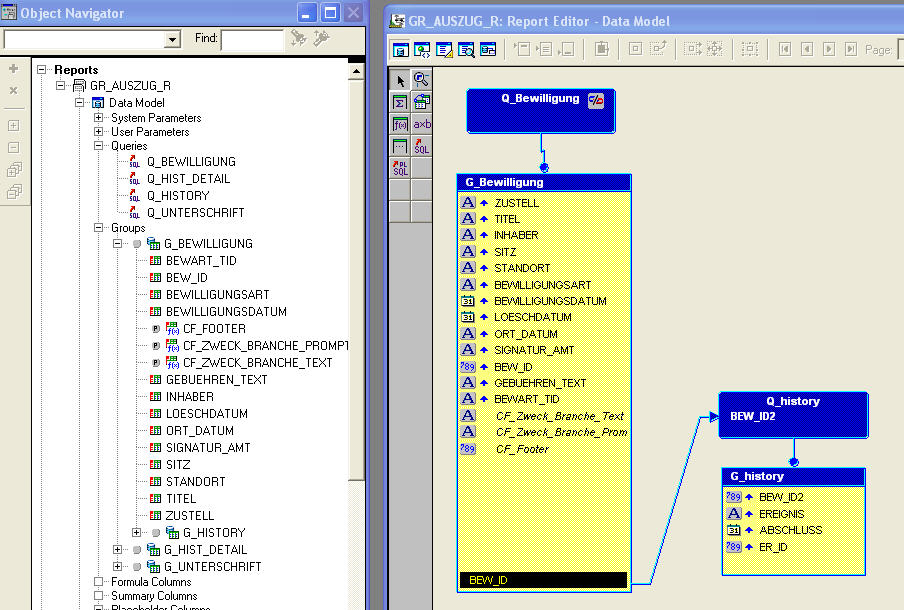 oracle reports column link no nulls first picture